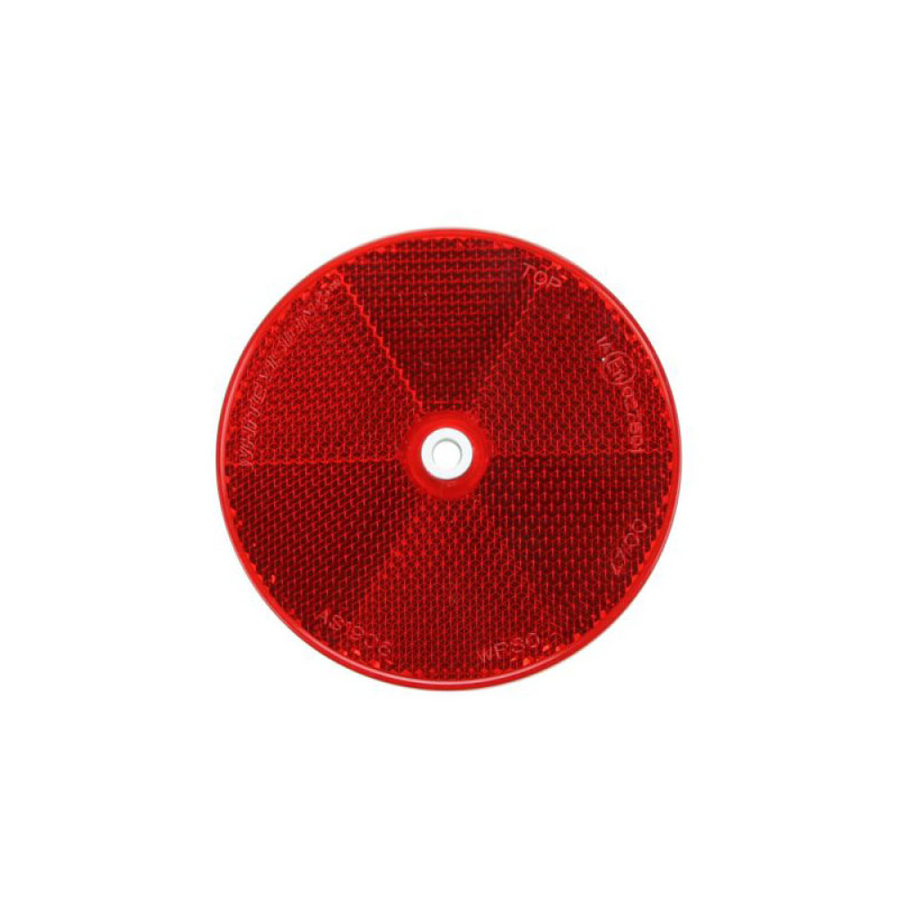 Αντανακλαστικό Αυτοκόλλητο & Βιδωτό Στρόγγυλο 60mm Proplast Κόκκινο 26108102 1 Τεμάχιο