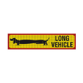 Αυτοκόλλητη Πινακίδα Φορτηγού Long Vehicle 69 x 11.8cm Π.Α 408 1 Τεμάχιο