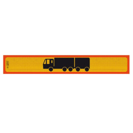 Αντανακλαστική Πινακίδα Αλουμινίου Φορτηγό Συρόμενο 125 x 20cm Π.3M.104 (Γίγας) 1 Τεμάχιο