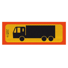 Αντανακλαστική Πινακίδα Αλουμινίου Φορτηγό Τριαξονικό 50 x 20cm Π.3M.212 1 Τεμάχιο