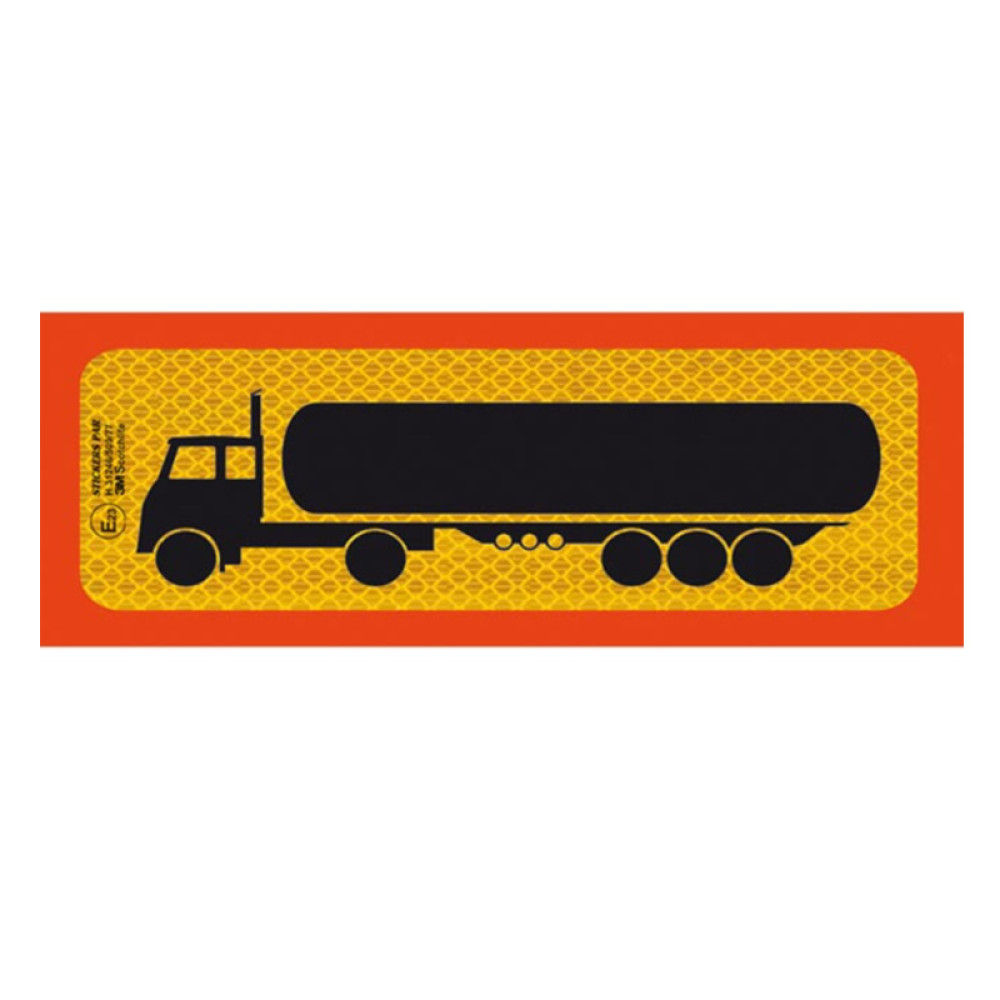 Αυτοκόλλητη Πινακίδα Φορτηγού Bυτίο Επικαθήμενο 50 x 20cm Π.3M 315 1 Τεμάχιο