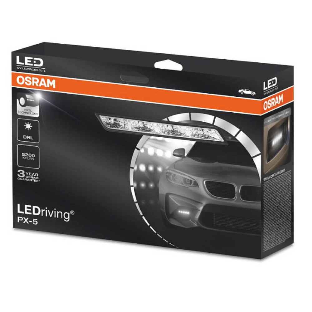 DRL Set Φώτα Ημέρας Universal LEDriving PX-5 12Volt 12.5 Watt Osram LEDDRL301 BK 2 Τεμάχια