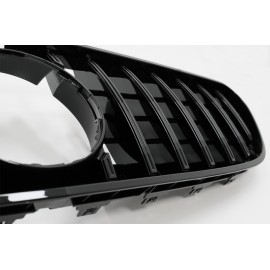 ΜΑΣΚA - ΓΡΥΛΛΙΑ  - Central Grille suitable for Mercedes S-CLASS Coupe C217 Facelift (2018-up) Cabrio A217 Facelift (2018-up) GT-R Panamericana Design Black