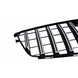 ΜΑΣΚΑ - ΓΡΥΛΛΙΑ  - Front Grille suitable for Mercedes C-Class W204 S204 Limousine Station Wagon (2007-2014) GT-R Panamericana Design Chrom