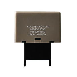 LED FLASHER (ΦΛΑΣΙΕΡΑ) 8 ΕΠΑΦΩΝ (L+-) 40x30x27mm  M-TECH-  1ΤΕΜ.
